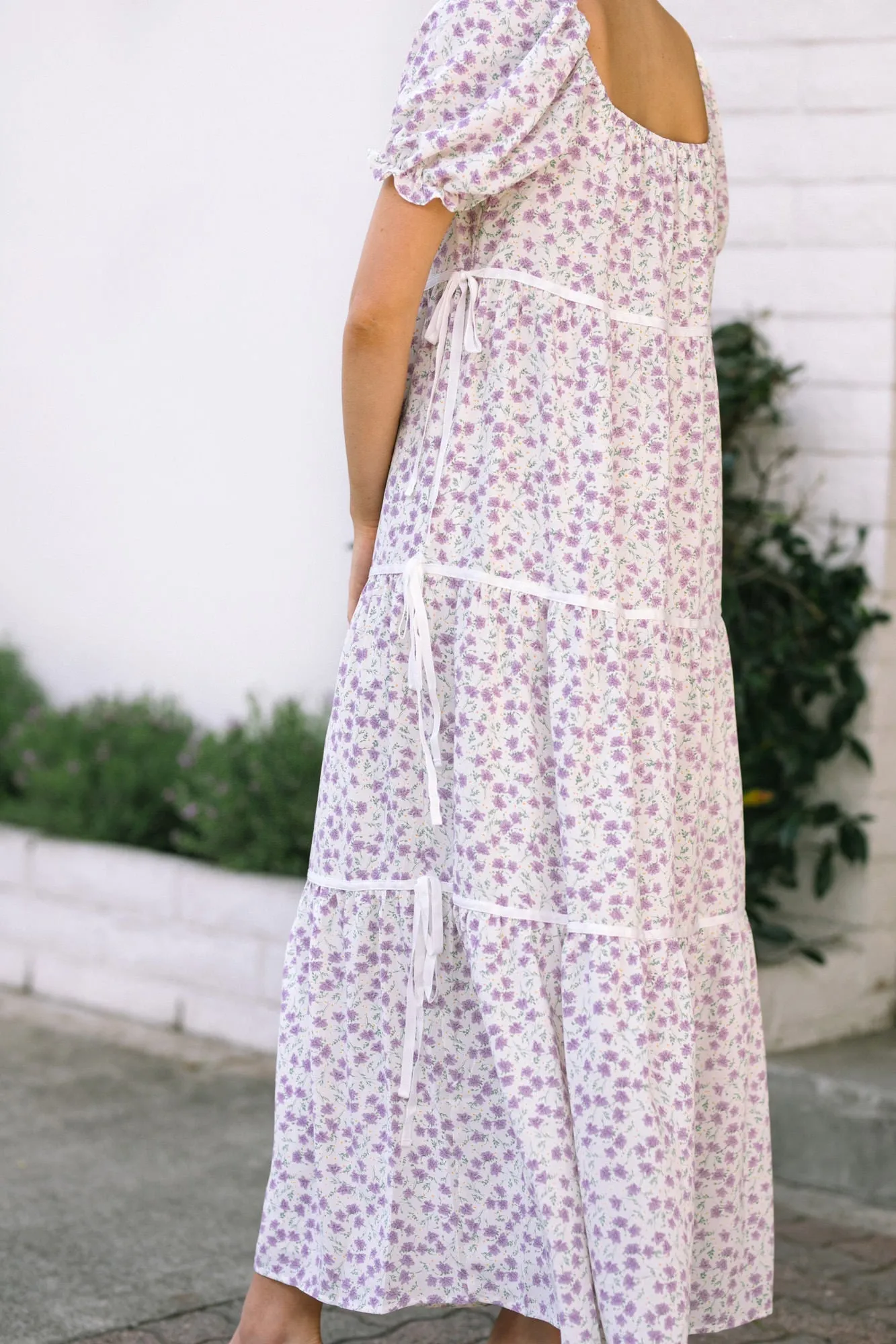 Brittany Bow Tiered Dress