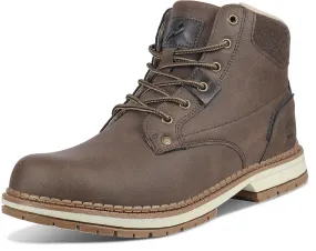 CC-Los Men's Winter Snow Boots with Sherpa Fleece Lining Waterproof Slip-Resistant Insulated Size 7.5-14