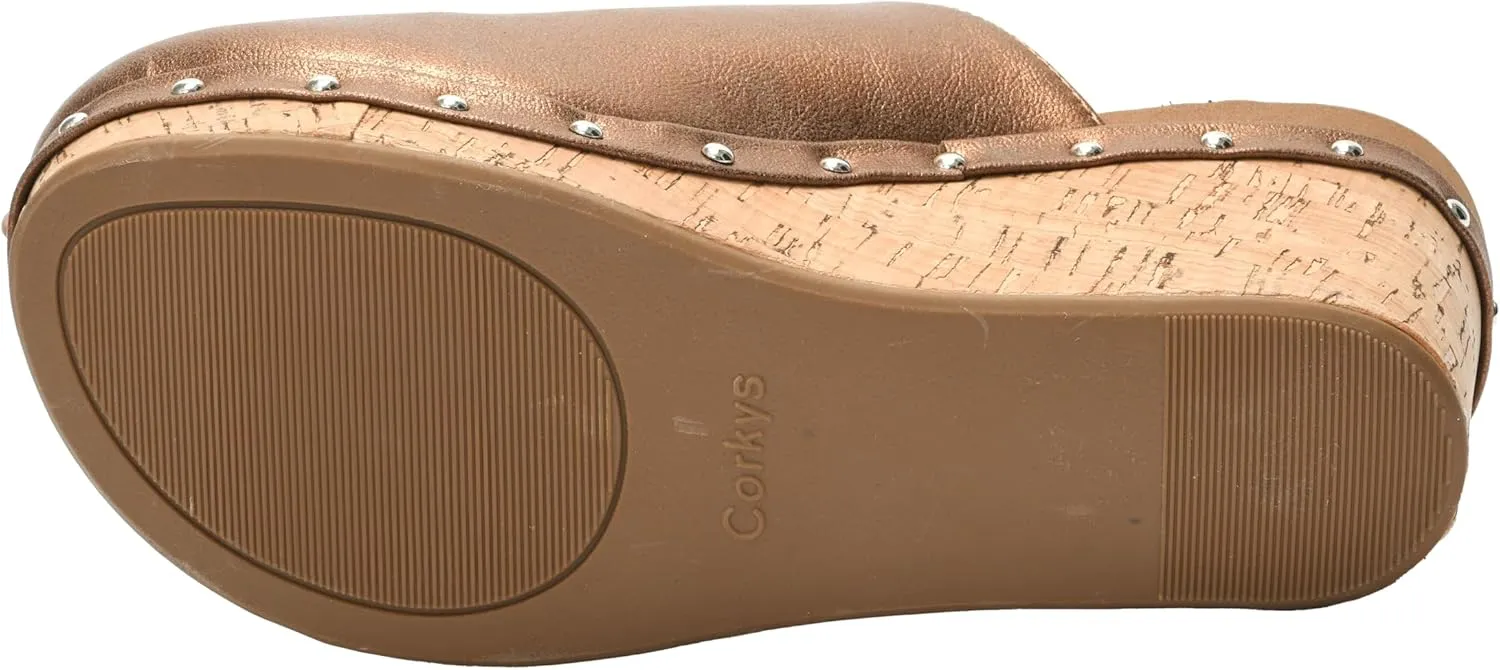 Corkys Footwear Women's Marley EVA Foam Platform Slip On 2.50 Inch Wedge Light Weight Cushioned Insole Sandals