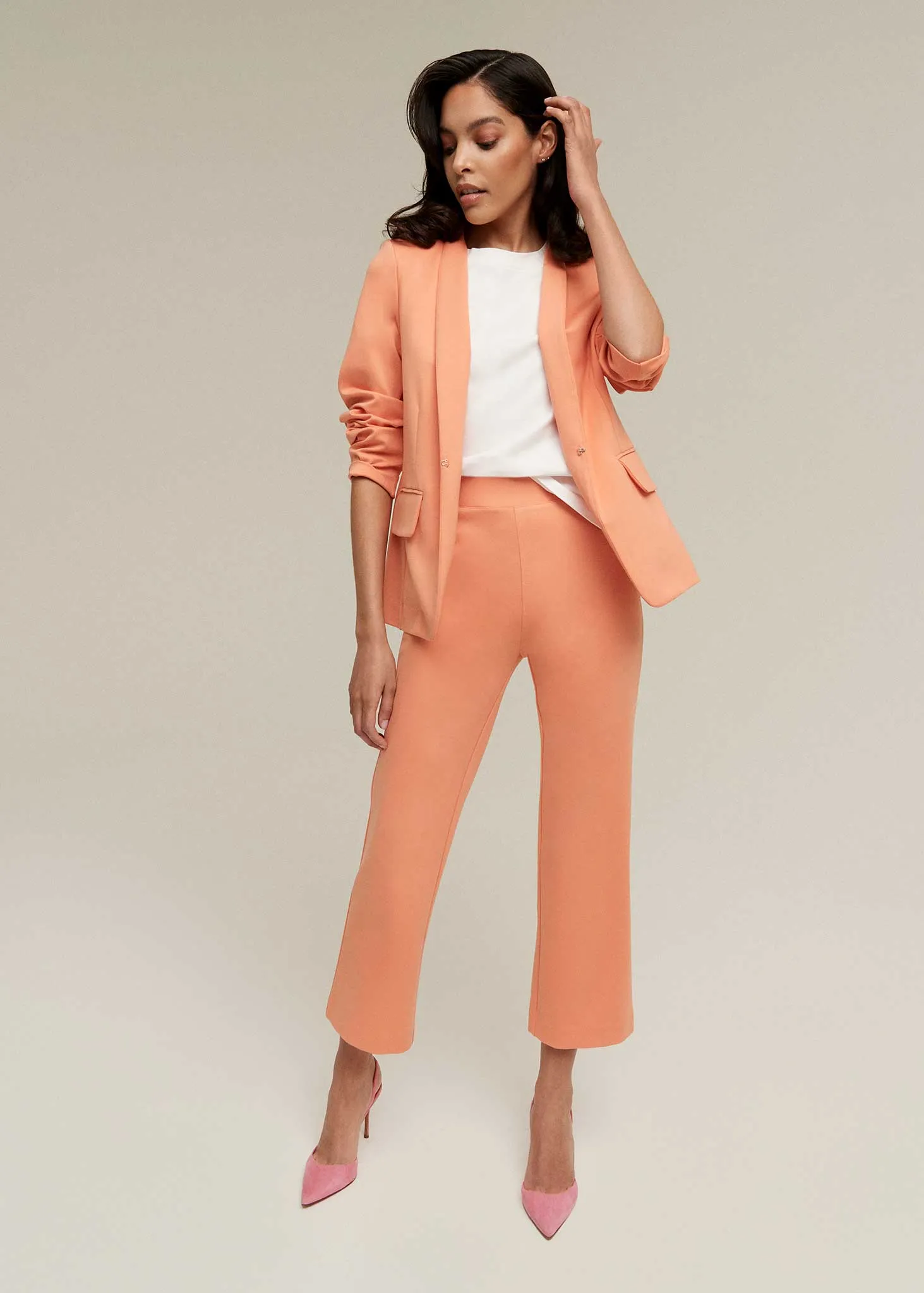 Cropped Kick Flare Pant