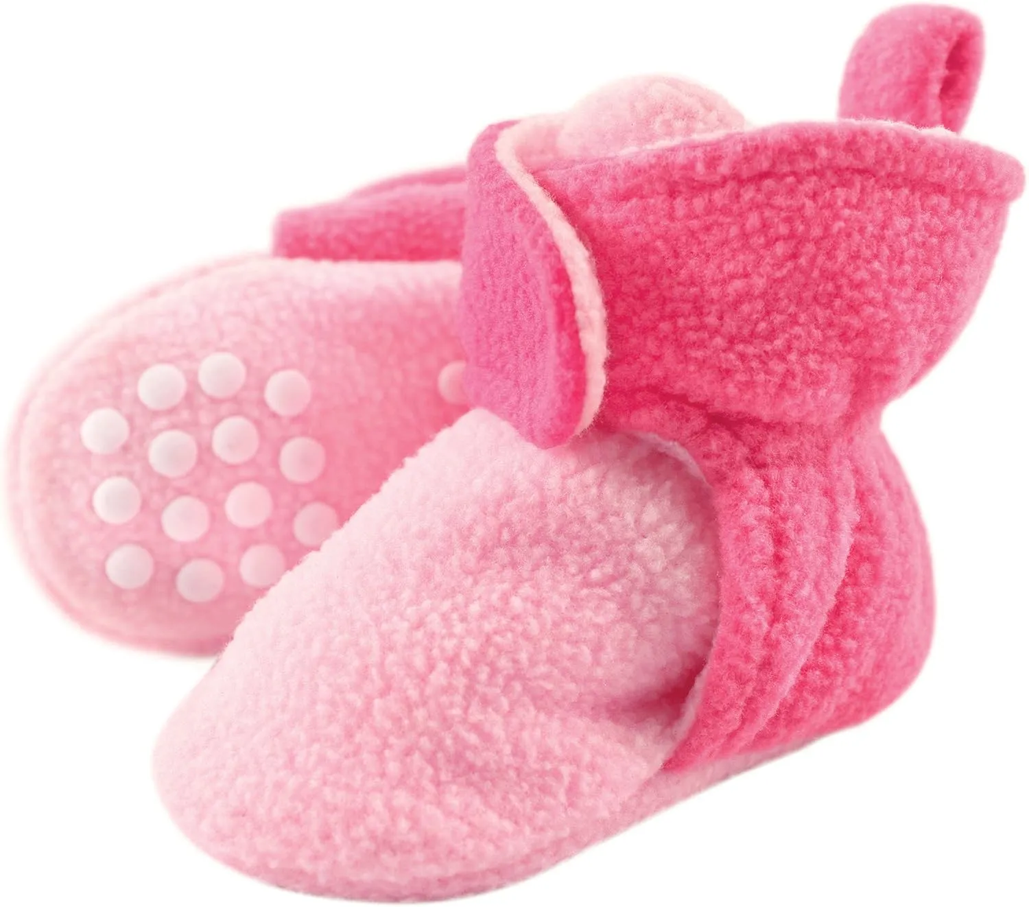 Luvable Friends Baby Girls' Cozy Fleece Booties