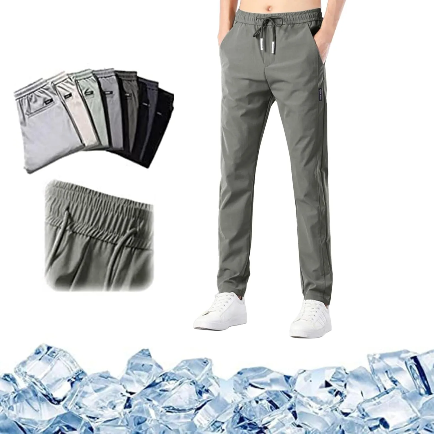 Men's Cargo Combat Work Pant Fitness Joggers uflage Jog Sweatpants Loose Cuffed Flat Front Pull On Pants