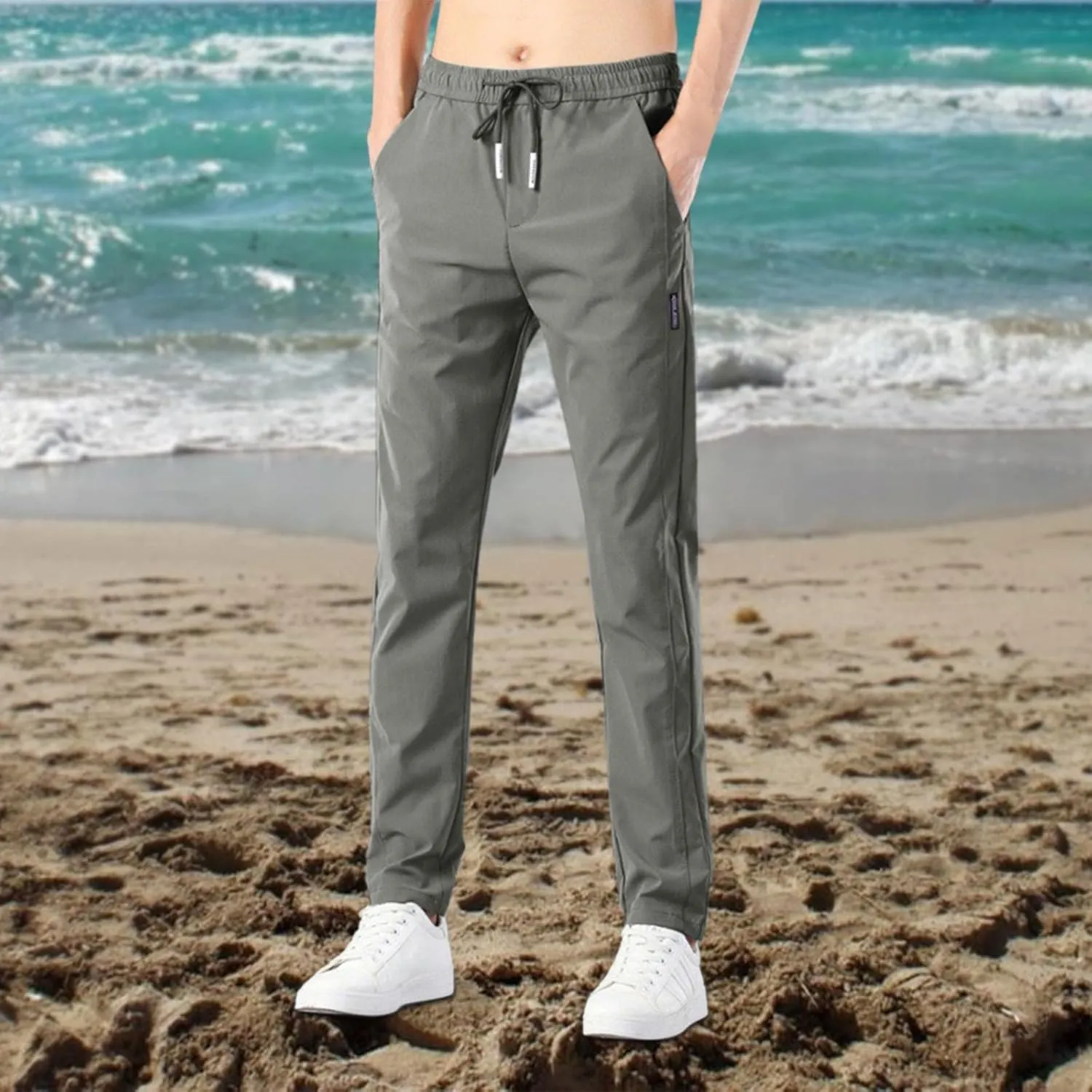 Men's Cargo Combat Work Pant Fitness Joggers uflage Jog Sweatpants Loose Cuffed Flat Front Pull On Pants