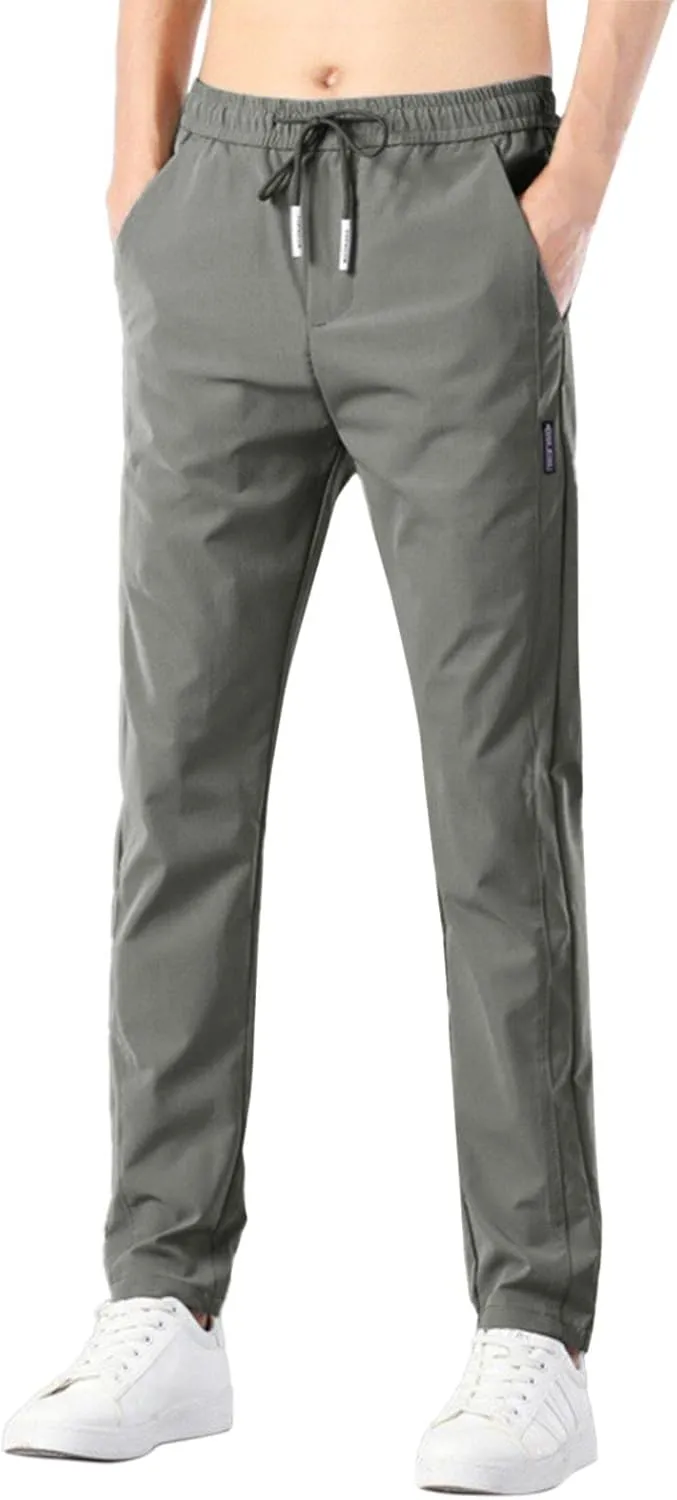 Men's Cargo Combat Work Pant Fitness Joggers uflage Jog Sweatpants Loose Cuffed Flat Front Pull On Pants