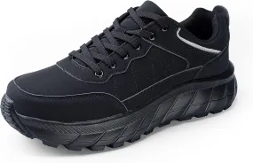 Mr.Right Men's Hiking Light Weight Non Slip Comfortable Work Shoes, Outdoor Casual Sneakers Walking Waterproof Shoes for Men