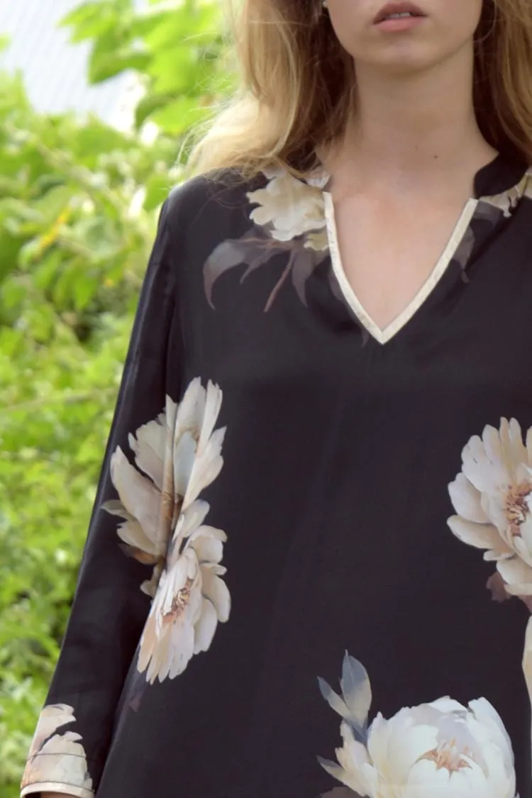 My Shift To You Dress in Black Floral