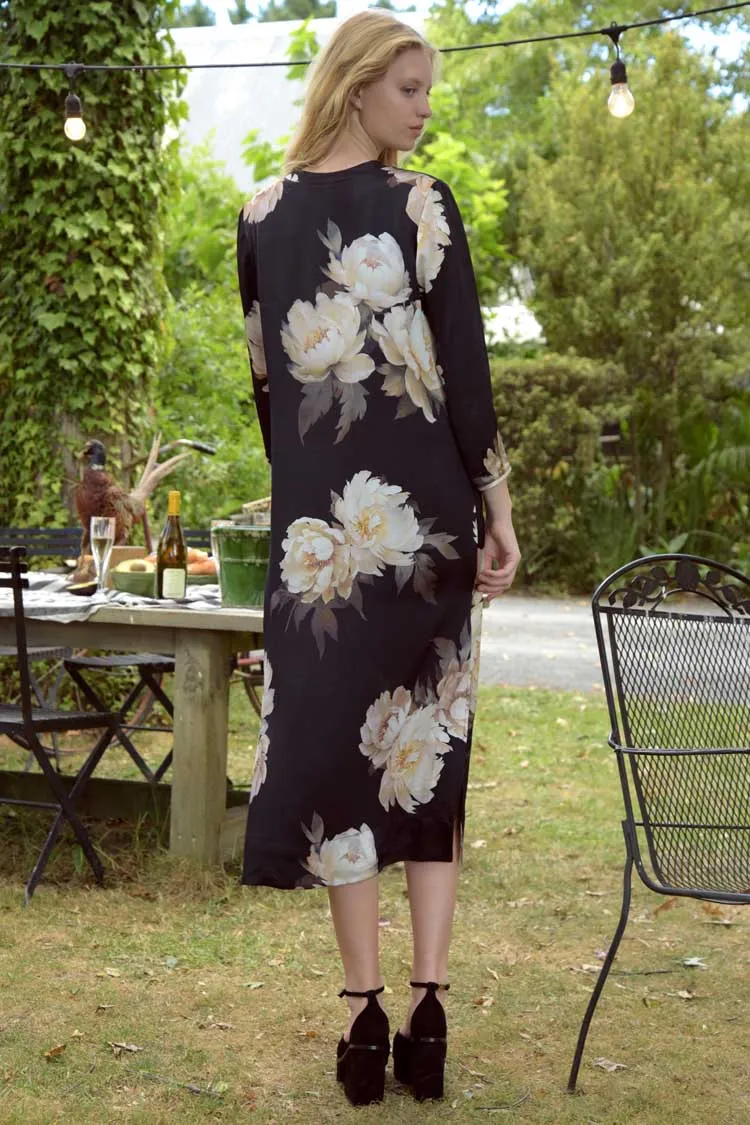 My Shift To You Dress in Black Floral