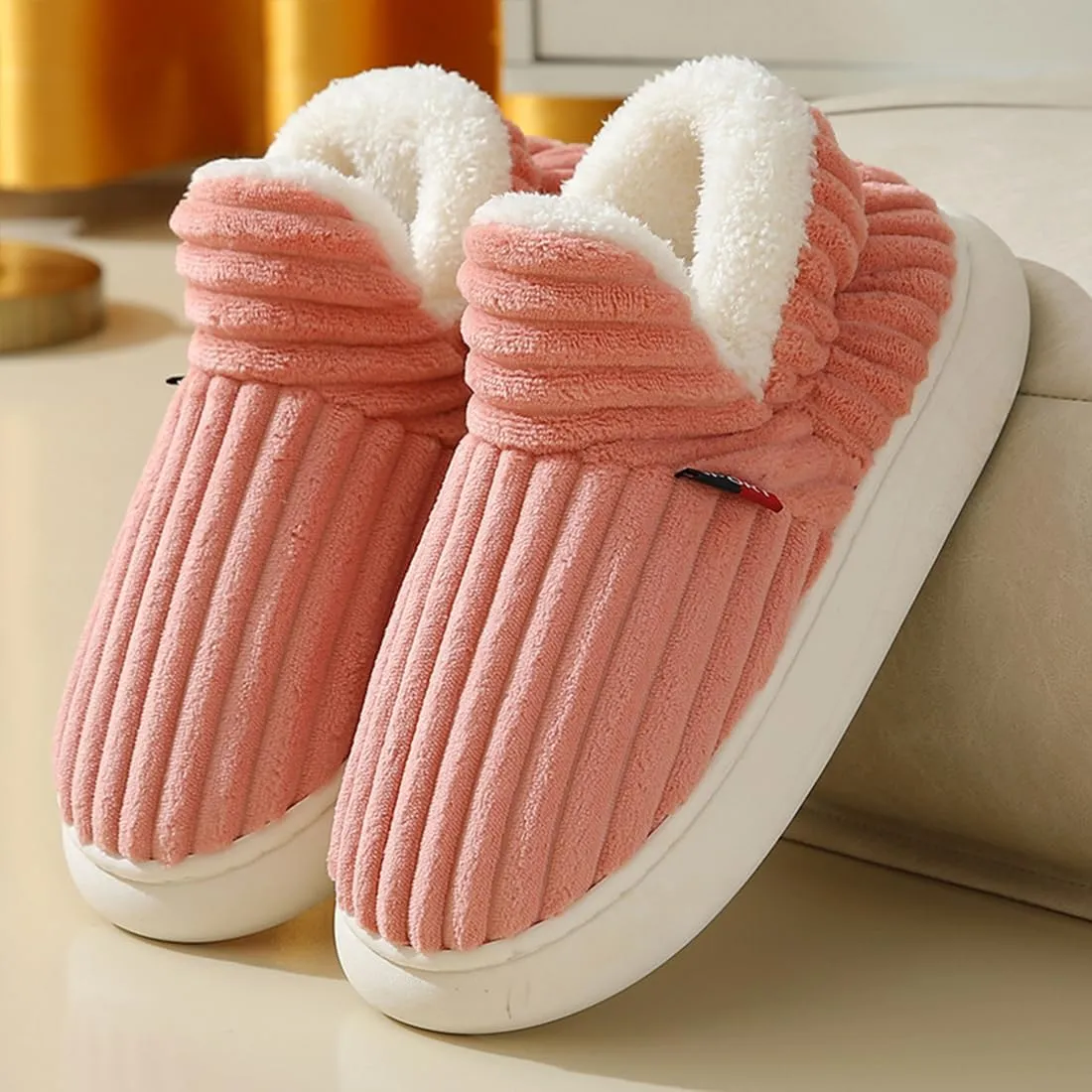 Pluffi Slipper Booties For Women Men Pluffi Cozy Stylish Slipper Winter Fuzzy Warm Thick-Soled House Cloud Slides With Anti-Slip Sole