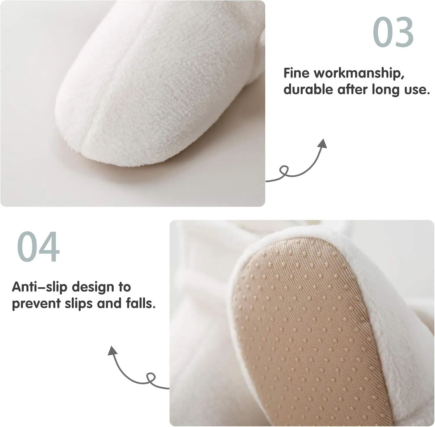 pureborn Unisex Baby Boy Girl Fleece Cozy Booties Warm Infant Shoes