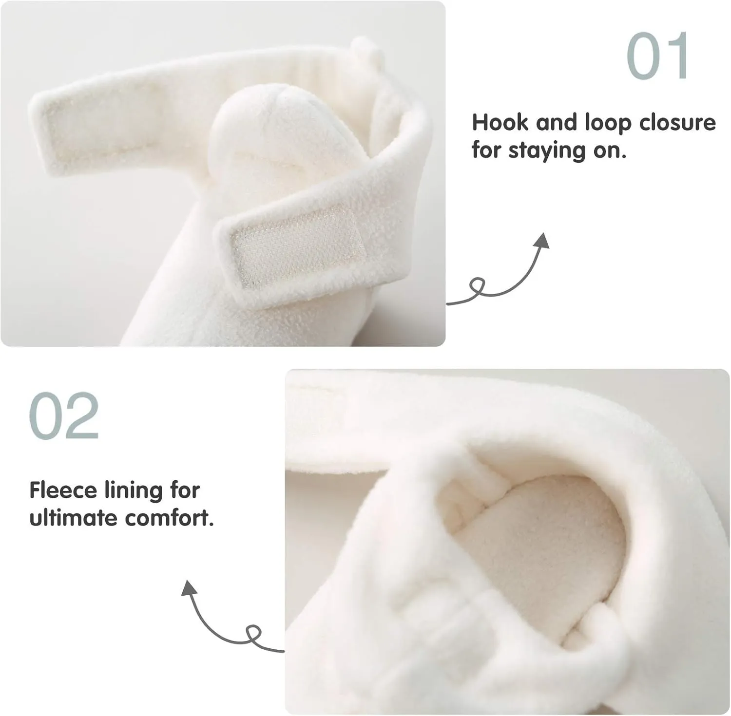 pureborn Unisex Baby Boy Girl Fleece Cozy Booties Warm Infant Shoes