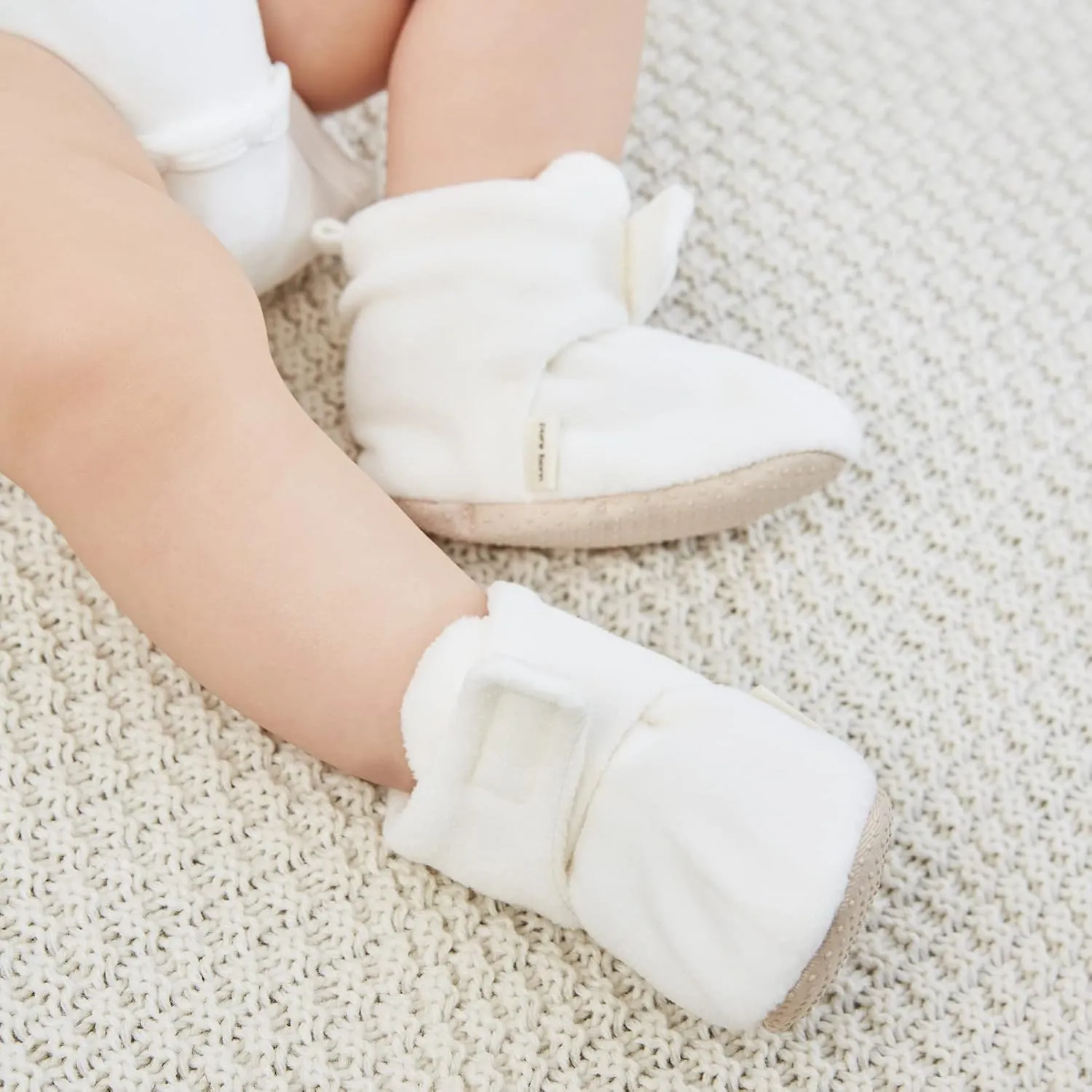pureborn Unisex Baby Boy Girl Fleece Cozy Booties Warm Infant Shoes