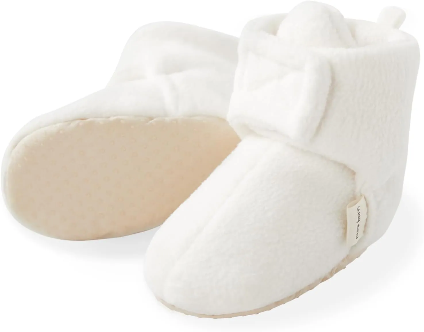 pureborn Unisex Baby Boy Girl Fleece Cozy Booties Warm Infant Shoes