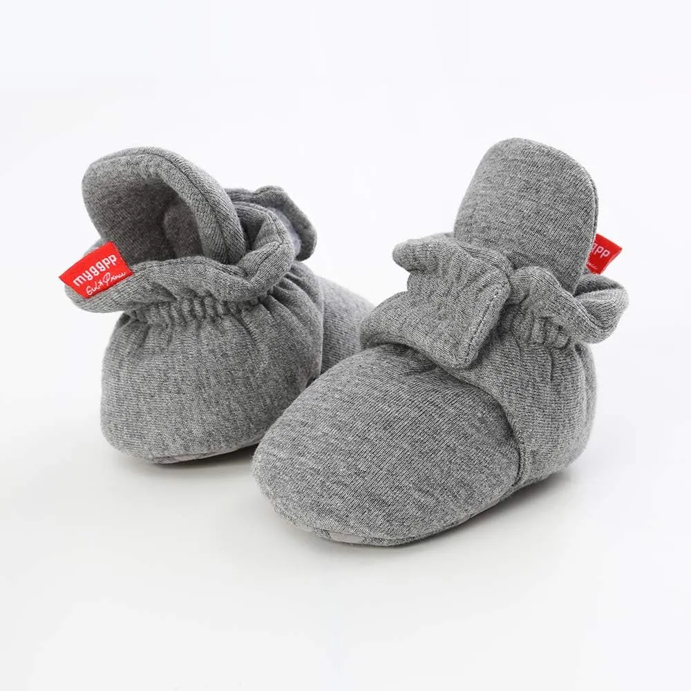 RVROVIC Baby Boys Girls Cozy Fleece Boots with Non Skid Bottom Warm Winter Socks Slippers