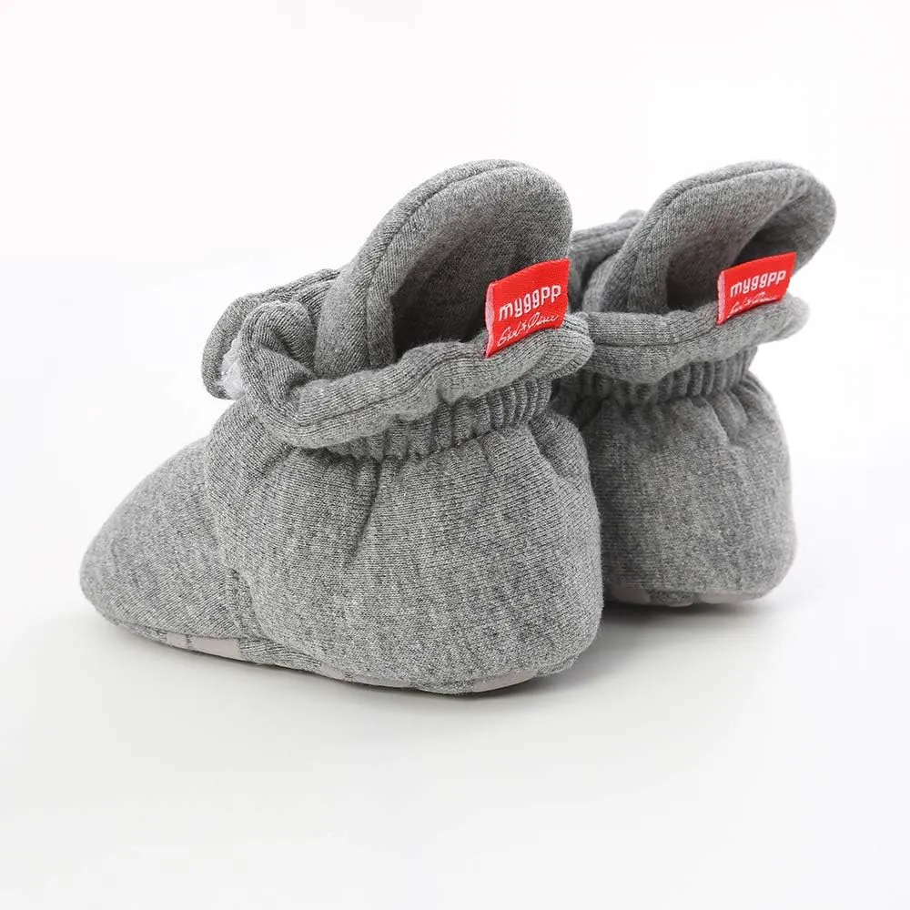 RVROVIC Baby Boys Girls Cozy Fleece Boots with Non Skid Bottom Warm Winter Socks Slippers