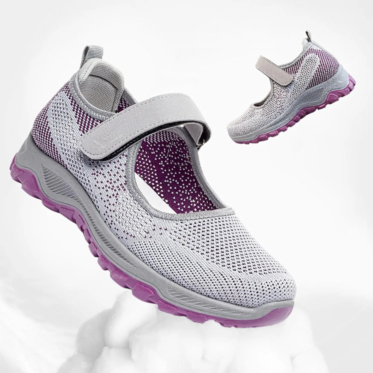 Womens Walking Shoes Breathable Mesh Casual Sneakers Round Toe Driving Loafers Soft Light Weight Comfortable